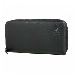 CHANEL Black Leather Wallet